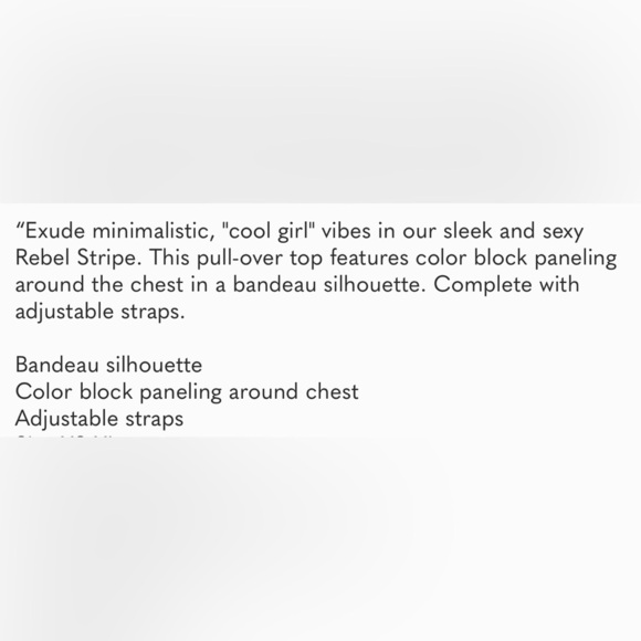 NWT L*Space Rebel Stripe Bikini Top in Amber, Pink,‎ and Cream - Size XS - Picture 6 of 10